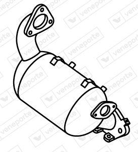 Soot/Particulate Filter, exhaust system (MK-382)