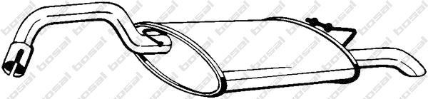 Rear Muffler (VOS-102)
