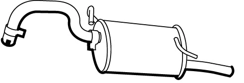 Rear Muffler (VOS-98)