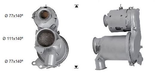 Soot/Particulate Filter, exhaust system (VK-440SIC)