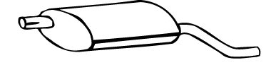 Rear Muffler (OS-137)