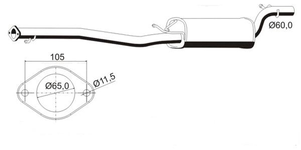 Centre Muffler (FS-502ERNS)