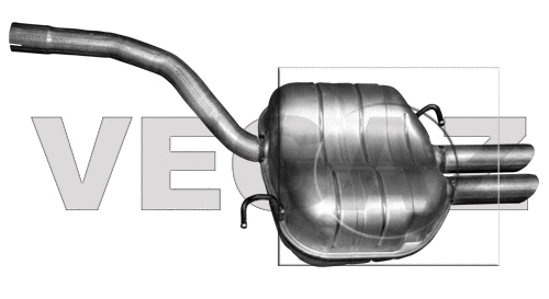 Rear Muffler (VS-489)