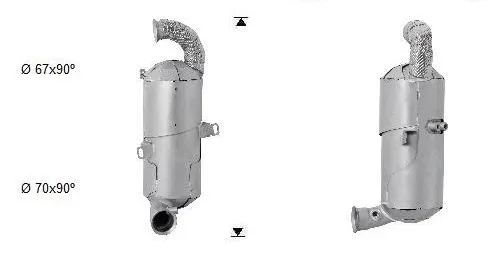 Soot/Particulate Filter, exhaust system (CK-869SIC)
