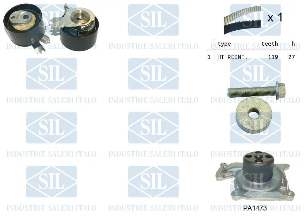 Water Pump & Timing Belt Kit (K2PA1473)