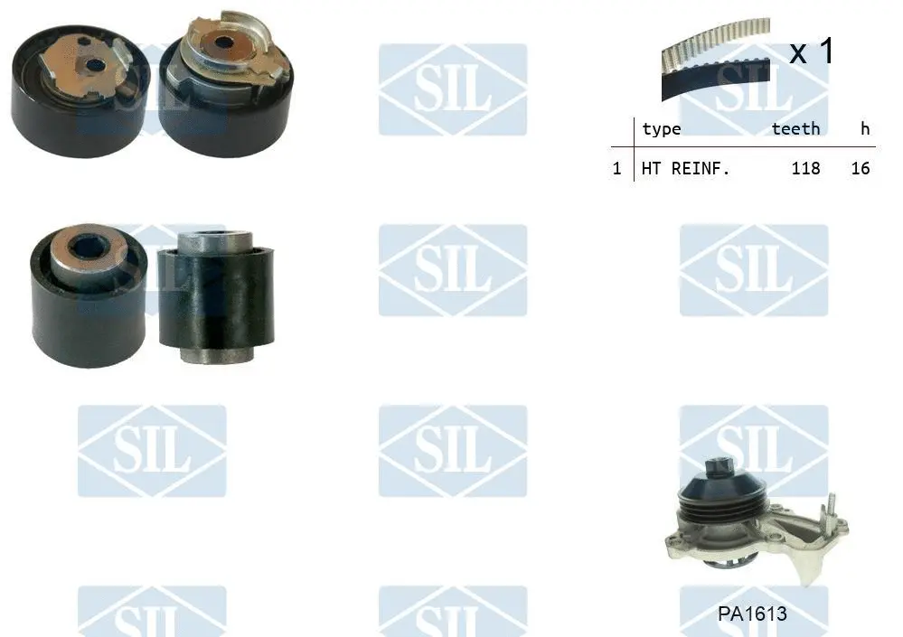 Water Pump & Timing Belt Kit (K1PA1613)