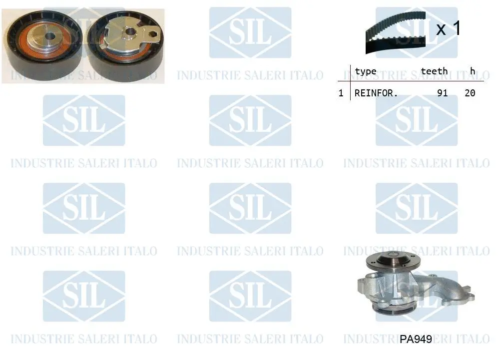 Water Pump & Timing Belt Kit (K1PA949)
