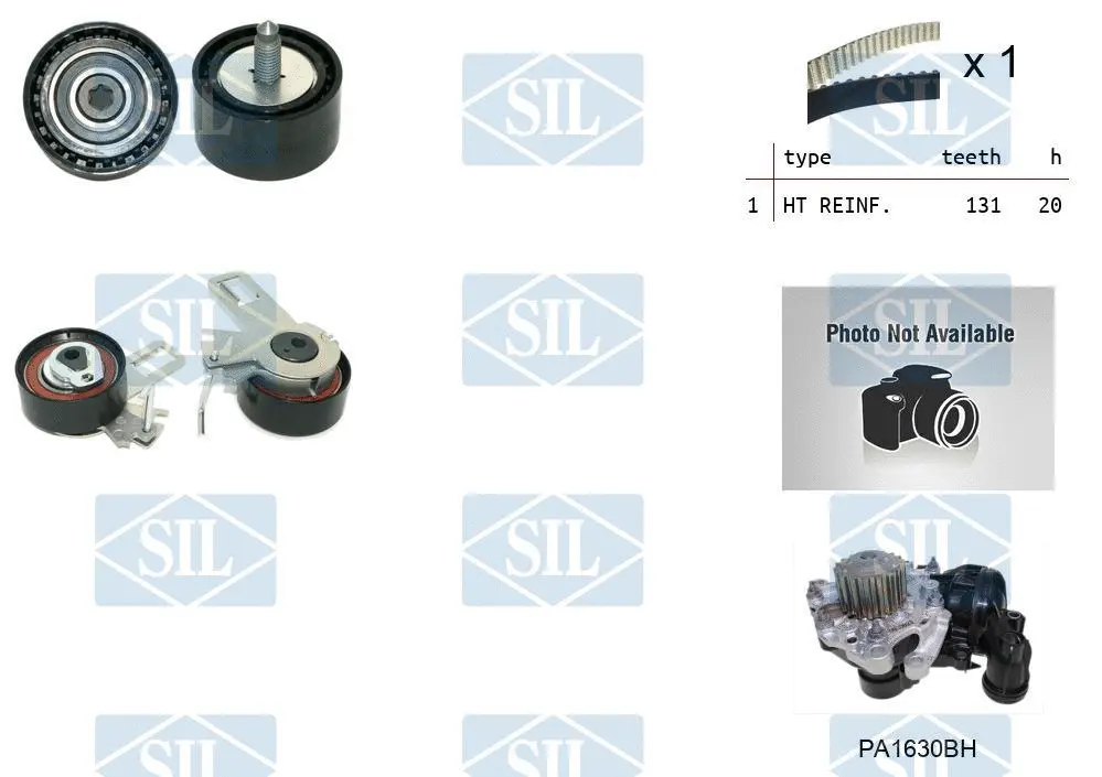 Water Pump & Timing Belt Kit (K1PA1630BH)