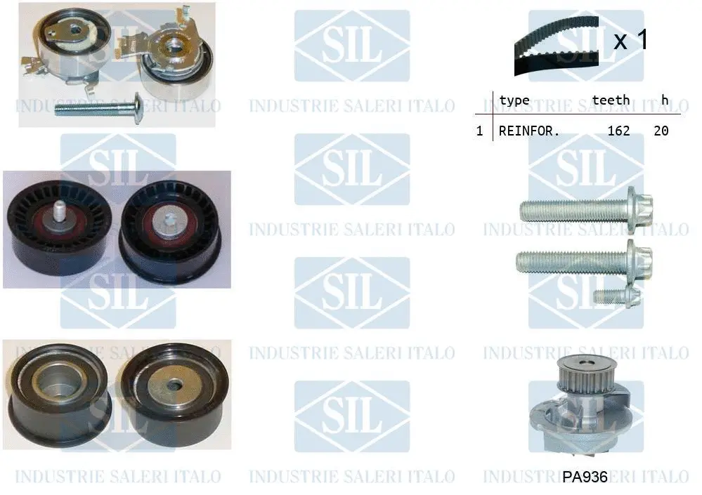 Water Pump & Timing Belt Kit (K2PA936)