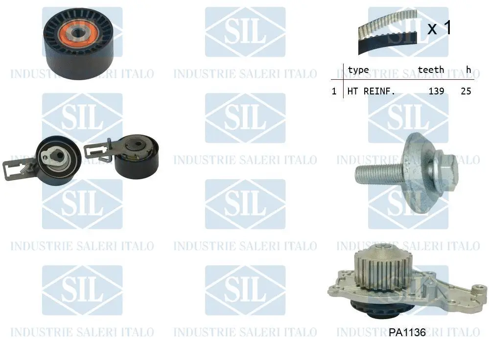 Water Pump & Timing Belt Kit (K3PA1136AL)