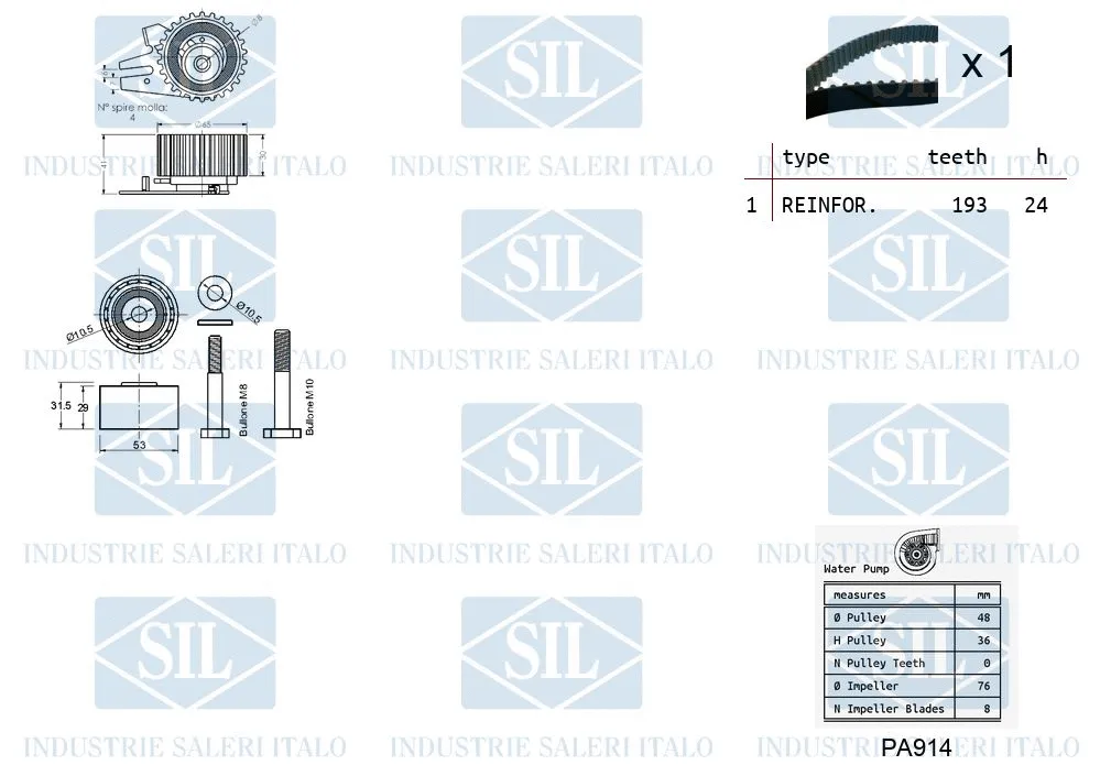 Water Pump & Timing Belt Kit