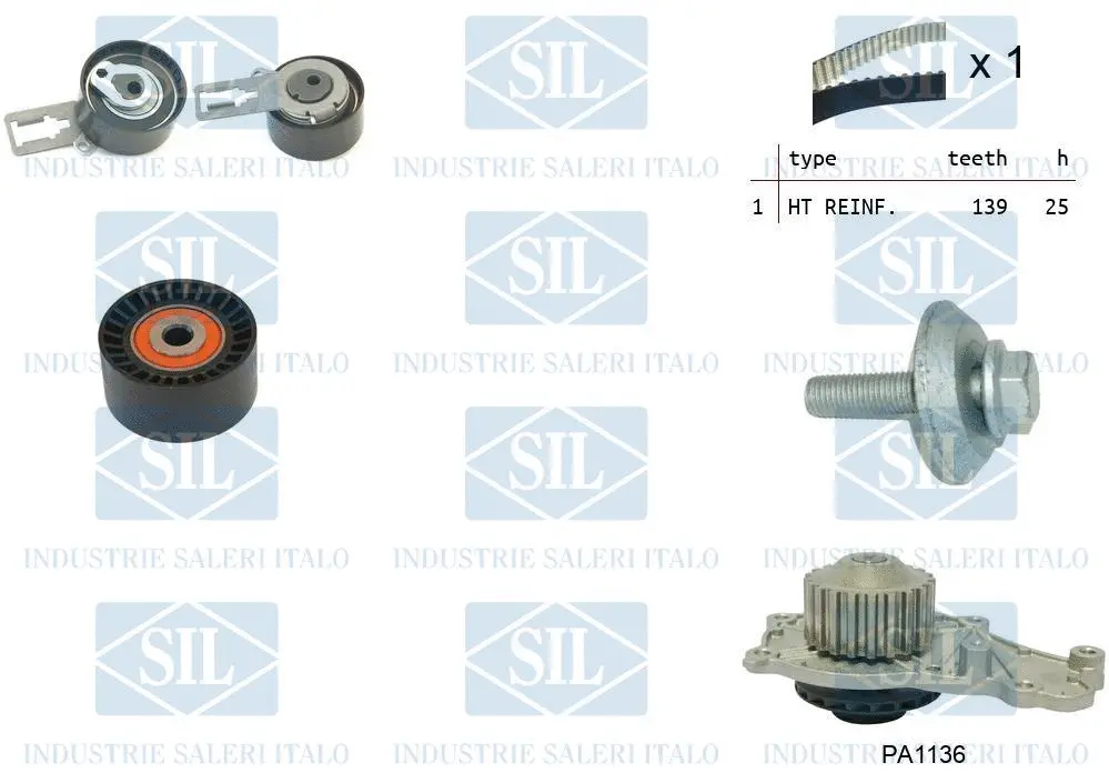 Water Pump & Timing Belt Kit (K2PA1136AL)