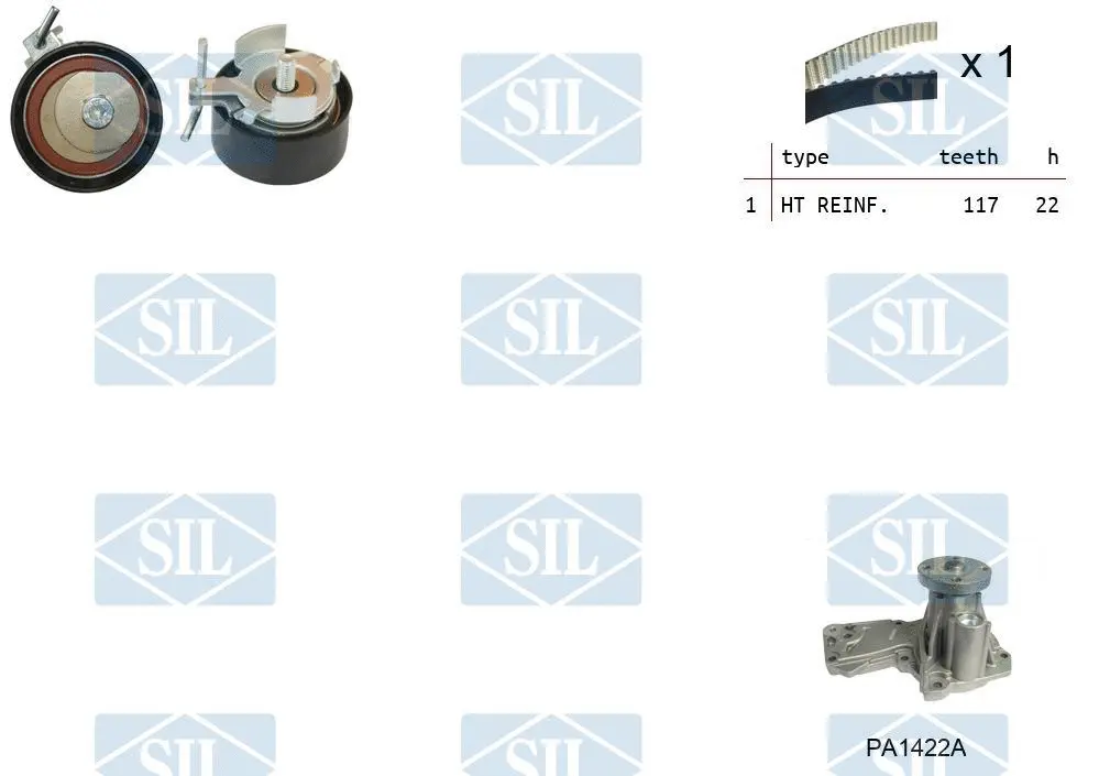 Water Pump & Timing Belt Kit (K3PA1422A)