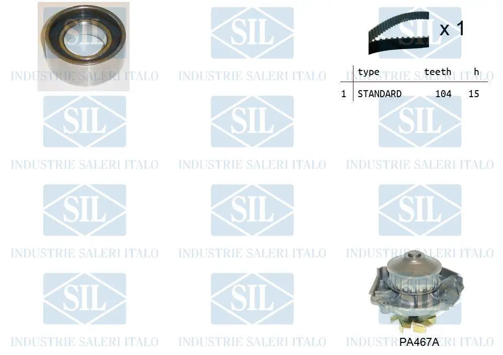 Water Pump & Timing Belt Kit (K3PA467A)