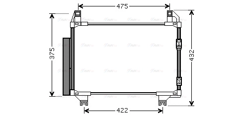 Condenser, air conditioning (TO5413D)
