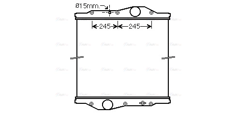 Radiator, engine cooling (ME2247N)