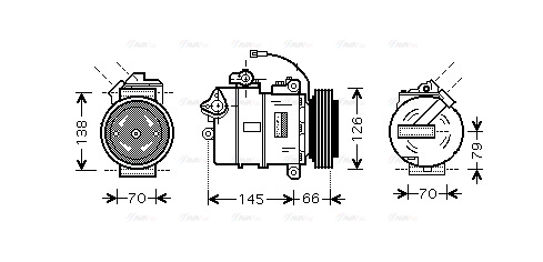 Compressor, air conditioning (VNK261)