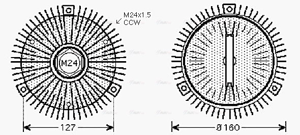Clutch, radiator fan (BWC391)