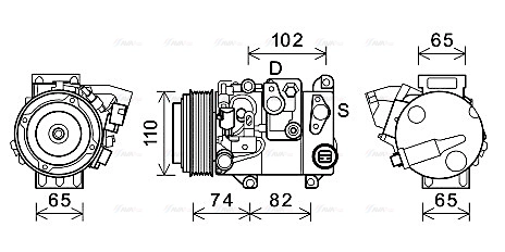 Compressor, air conditioning (TOAK682)