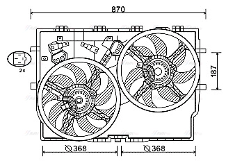 Fan, engine cooling (FT7588)