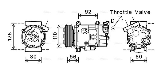 Compressor, air conditioning (BWK416)
