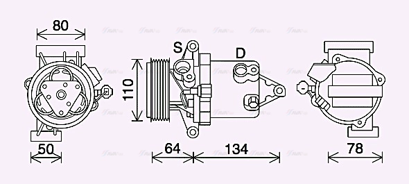 Compressor, air conditioning (DNAK437)