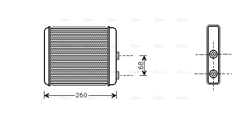 Heat Exchanger, interior heating (OL6259)