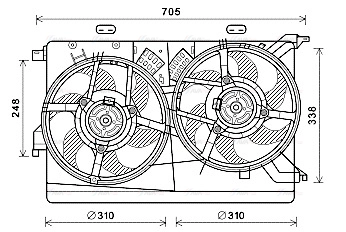 Fan, engine cooling (FT7607)