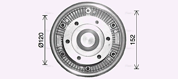 Clutch, radiator fan