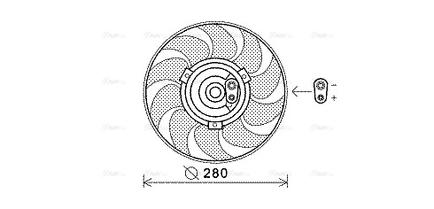 Fan, engine cooling (VN7530)