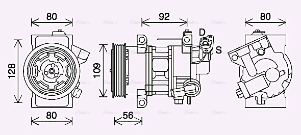 Compressor, air conditioning (PEAK418)