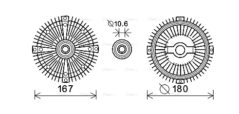Clutch, radiator fan (MSC500)