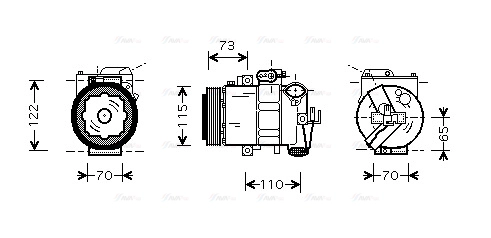Compressor, air conditioning (SAAK018)