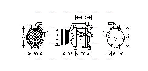 Compressor, air conditioning (TOAK446)