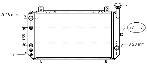 Radiator, engine cooling (DN2050)