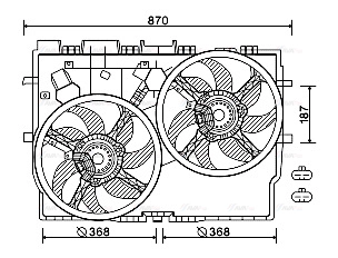 Fan, engine cooling (FT7584)