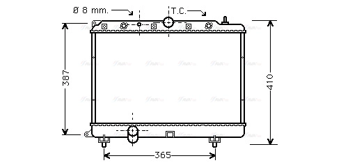 Radiator, engine cooling (AU2154)