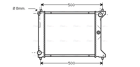 Radiator, engine cooling (AUA2096)