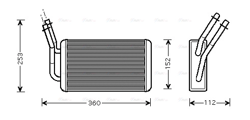 Heat Exchanger, interior heating (FD6316)