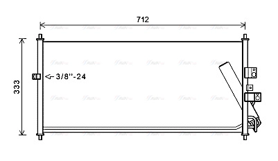 Condenser, air conditioning (DN5277D)