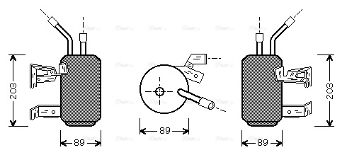 Dryer, air conditioning (FDD312)