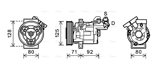 Compressor, air conditioning (RTK495)