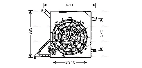 Fan, engine cooling (OL7534)