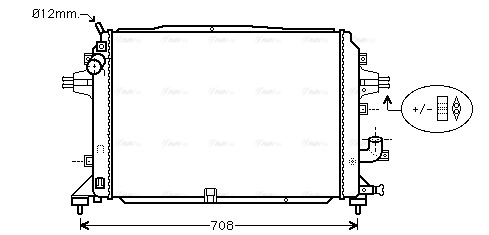 Radiator, engine cooling (OL2489)