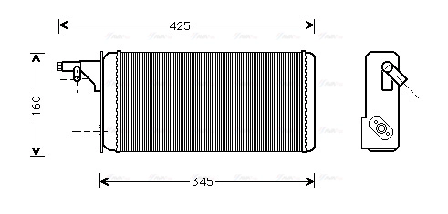 Heat Exchanger, interior heating (IVA6019)