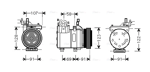 Compressor, air conditioning (HYAK161)