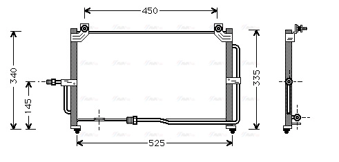Condenser, air conditioning (DW5028)