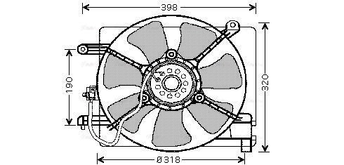 Fan, engine cooling (DW7502)