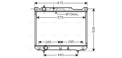 Radiator, engine cooling (SZ2099)
