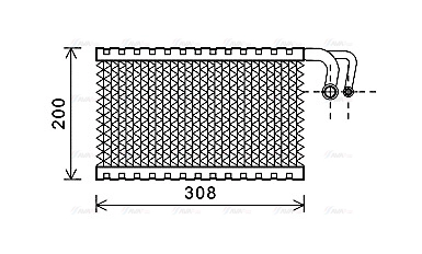 Evaporator, air conditioning (BWV399)